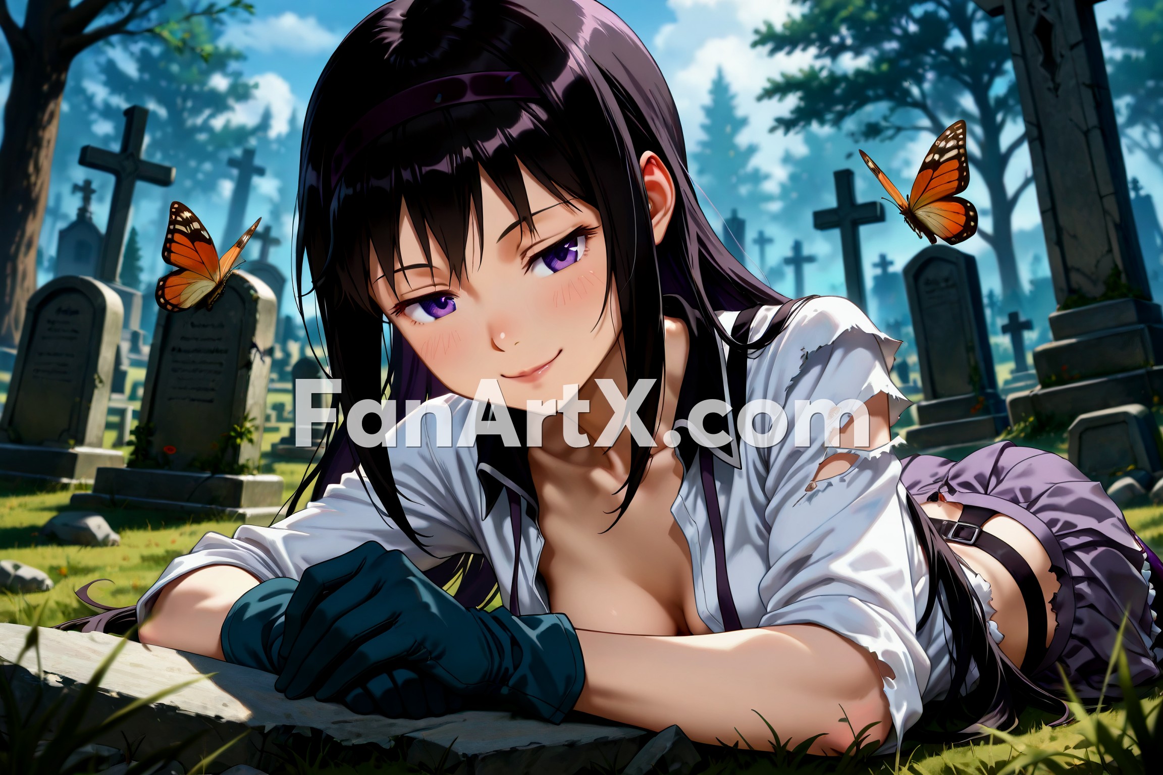 Akemi Homura Puella Magi Madoka Magica Fanart 6670262
